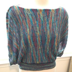 Light, knit multicolored sweater